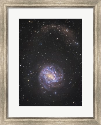Framed Messier 83 and its Northern Stellar Tidal Stream Print