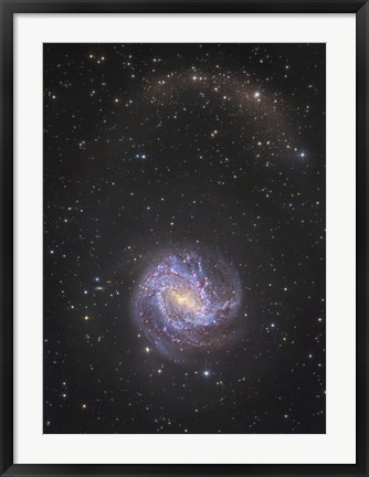 Framed Messier 83 and its Northern Stellar Tidal Stream Print