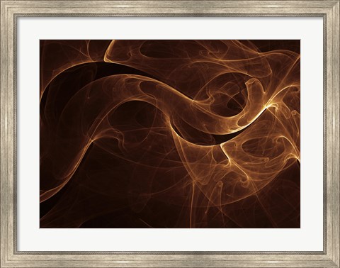 Framed Abstract Gold One Print