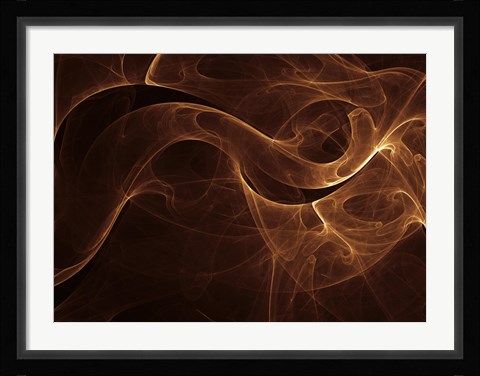 Framed Abstract Gold One Print