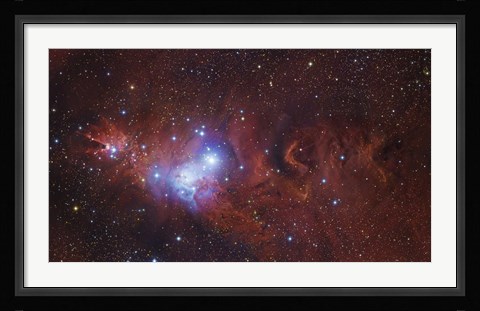 Framed Cone Nebula Region Print