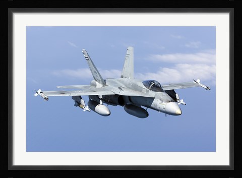 Framed CF-188A Hornet of the Royal Canadian Air Force (front view) Print