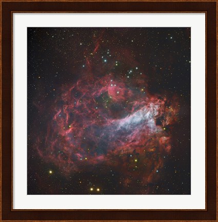 Framed Omega Nebula in Sagittarius Print