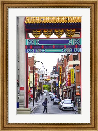 Framed Chinatown, Little Bourke Street, Melbourne, Victoria, Australia Print