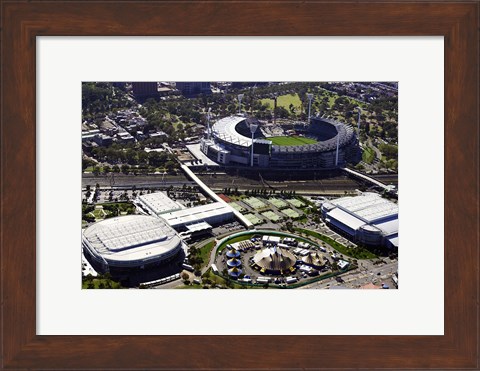 Framed Rod Laver Arena and Melbourne Cricket Ground, Melbourne, Victoria, Australia Print