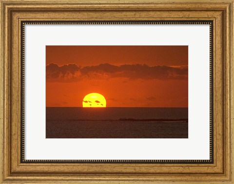 Framed Sunrise, Coolangatta, Gold Coast, Queensland, Australia Print