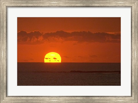 Framed Sunrise, Coolangatta, Gold Coast, Queensland, Australia Print
