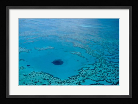 Framed Australia, Great Barrier Reef, Blue Hole Print