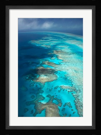 Framed Arlington Reef, Great Barrier Reef Marine Park, North Queensland, Australia Print
