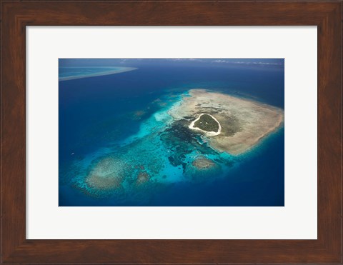 Framed Green Island, Great Barrier Reef, Queensland, Australia Print