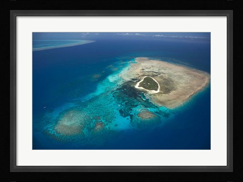Framed Green Island, Great Barrier Reef, Queensland, Australia Print