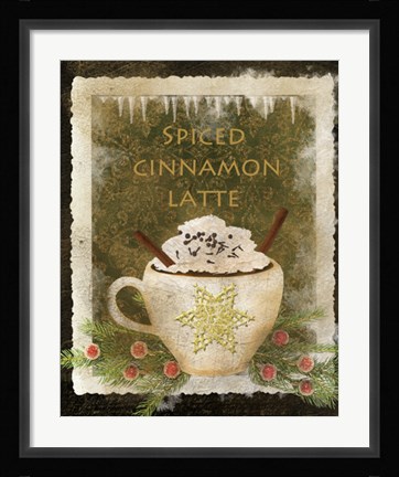 Framed Spiced Cinnamon Latte Print
