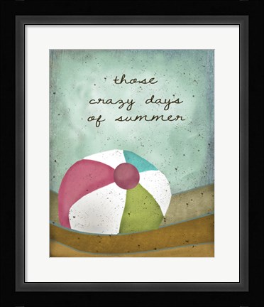 Framed Crazy Days of Summer Print