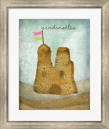 Framed Sandcastles Print