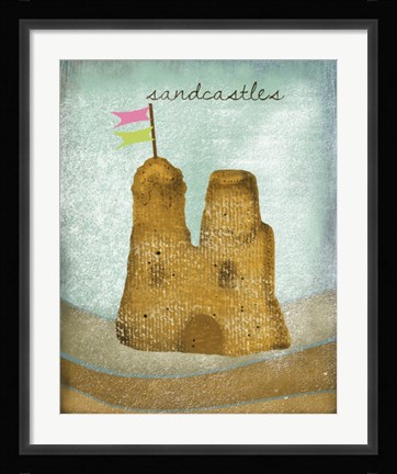 Framed Sandcastles Print