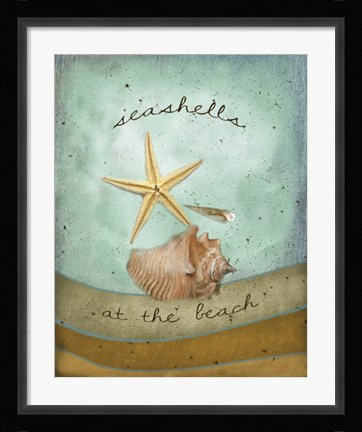 Framed Seashells Print