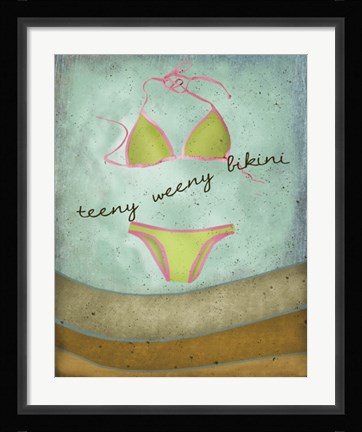 Framed Teeny Weeny Bikini Print