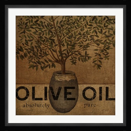 Framed Olive Oil Print