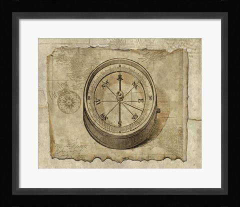 Framed Antique Map II Print