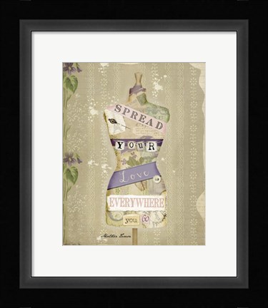 Framed Spread Your Love Print