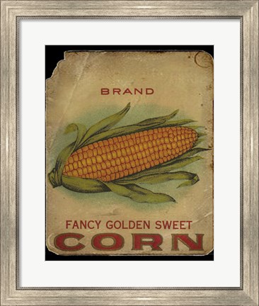 Framed Vintage Corn Print