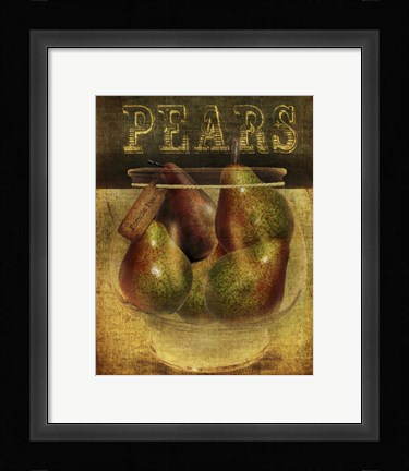 Framed Pears Print
