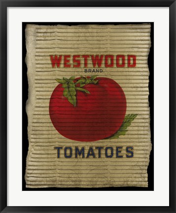 Framed Vintage Tomatoes Print