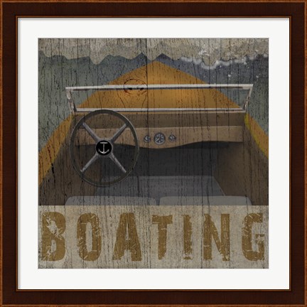 Framed Boating Print
