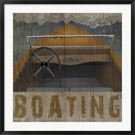 Framed Boating Print