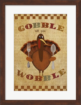 Framed Gobble Wobble Print