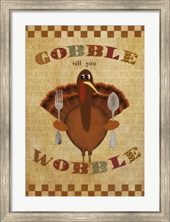 Framed Gobble Wobble Print