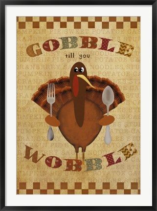 Framed Gobble Wobble Print