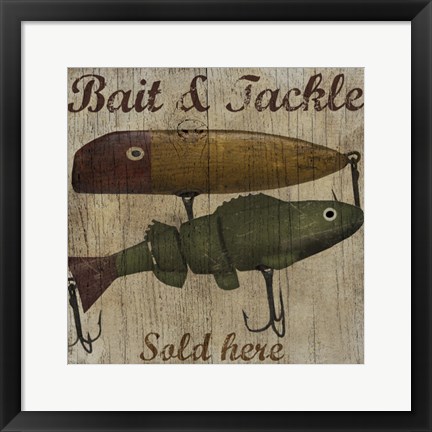 Framed Bait &amp; Tackle Print