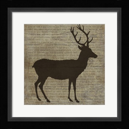 Framed Deer Print