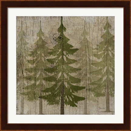 Framed Pines Print