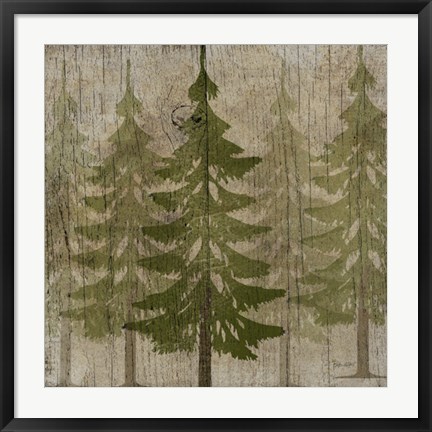 Framed Pines Print