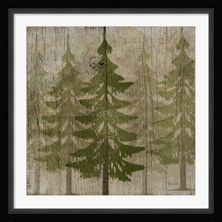 Framed Pines Print