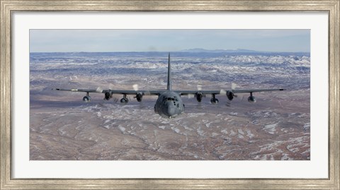 Framed Front View of a MC-130 Aircraft Print