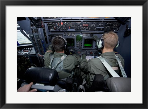 Framed Airmen at Work in a MC-130H Combat Talon II Print