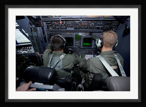 Framed Airmen at Work in a MC-130H Combat Talon II Print