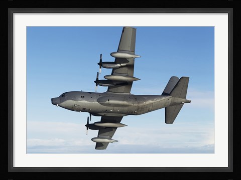 Framed MC-130P Combat Shadow in flight (bottom view) Print