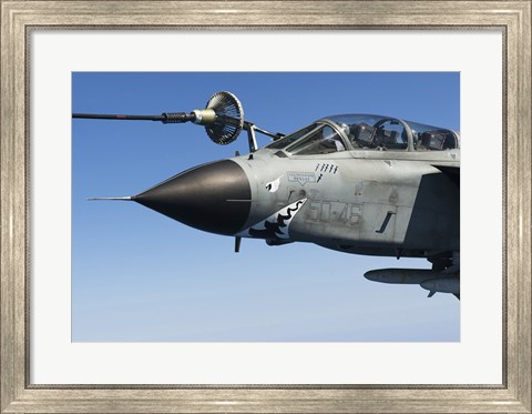Framed Italian Air Force Tornado IDS In-Flight Refuel Print