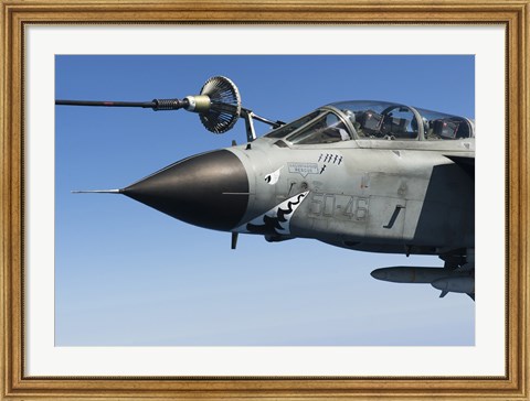 Framed Italian Air Force Tornado IDS In-Flight Refuel Print
