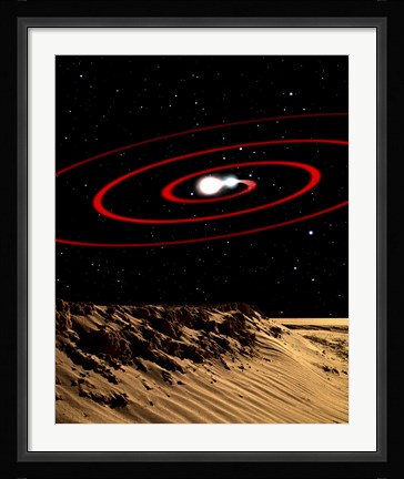 Framed Two stars Tidally Warped Towards the Other Print