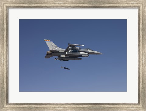 Framed F-16 Fighting Falcon Releases a GBU-38 JDAM Print
