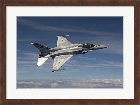 Framed F-16E Maneuvers over Arizona Print