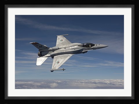 Framed F-16E Maneuvers over Arizona Print