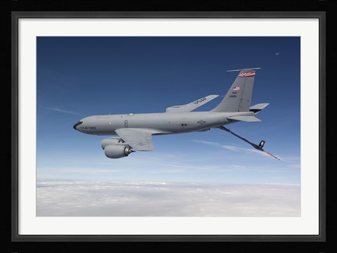Framed KC-135R Flies a Training Mission over Arizona Print