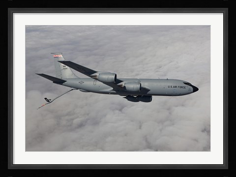 Framed KC-135R in the Clouds over Arizona Print