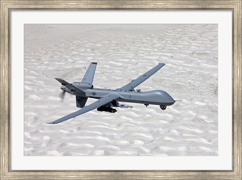 Framed MQ-9 Reaper Over Southern New Mexico Print